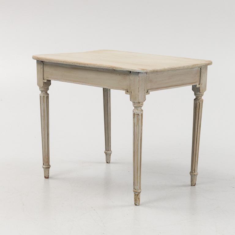 A Gustavian-style painted table, 20th century.