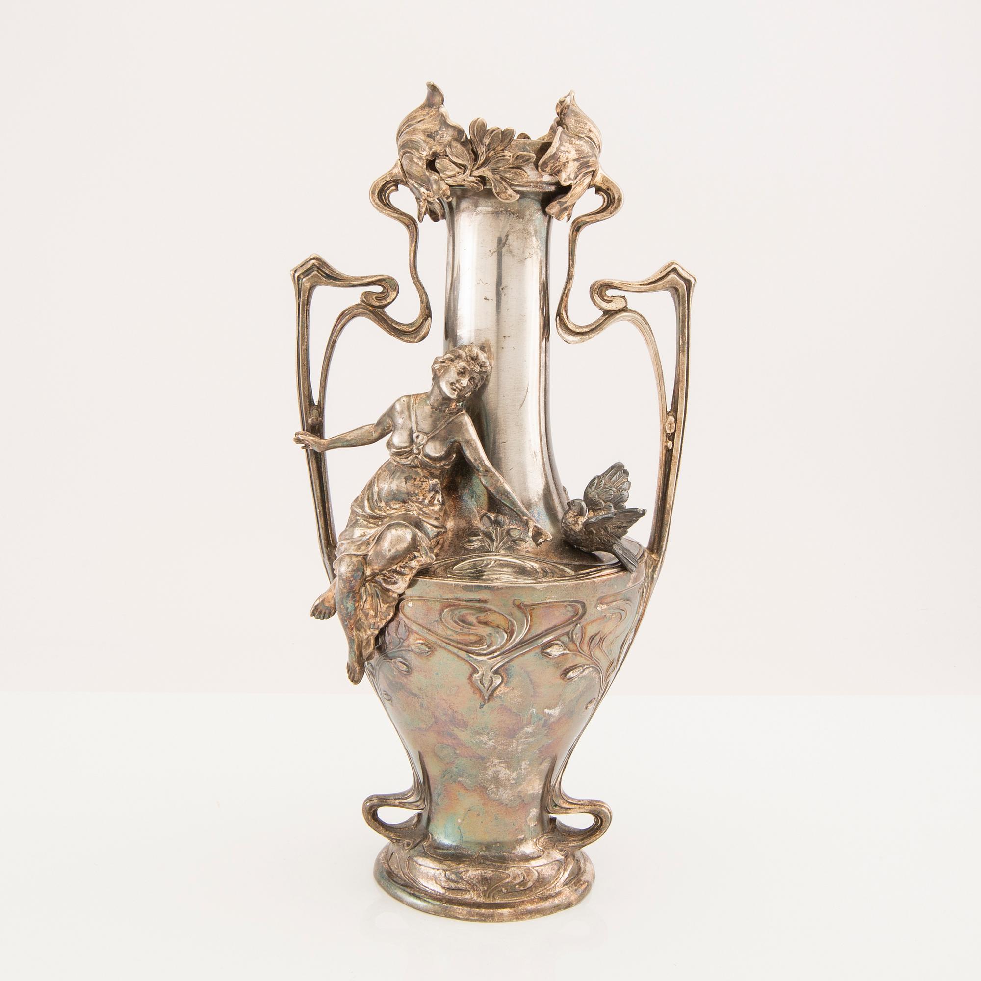 Vase Art Nouveau new silver.