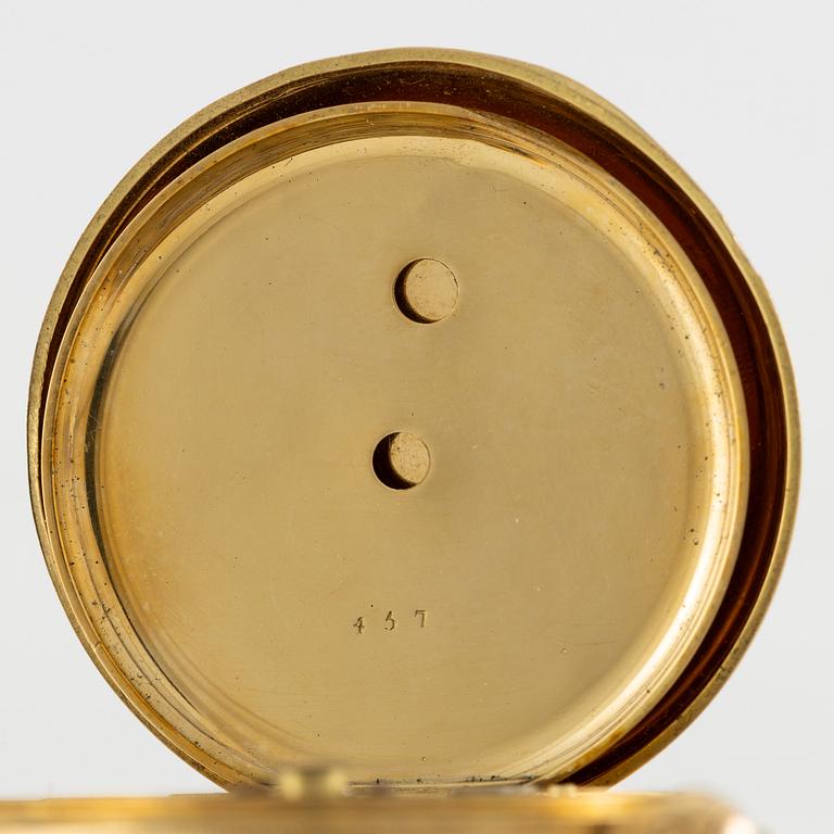 Ladie's pocket watch, hunter, 37 mm.