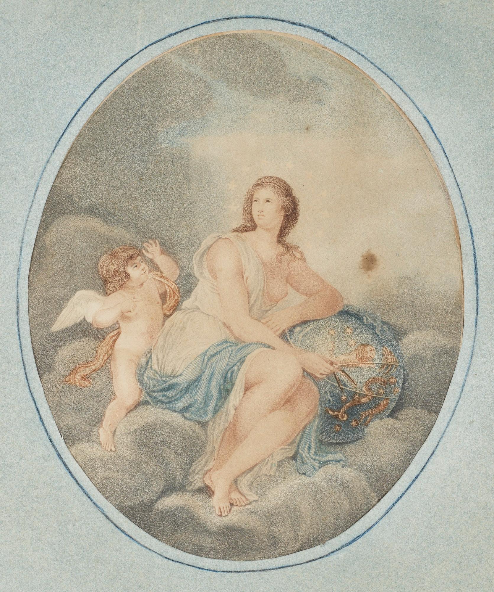 OKÄND KONSTNÄR, färggravyrer, ett par, 1800-talets början.
