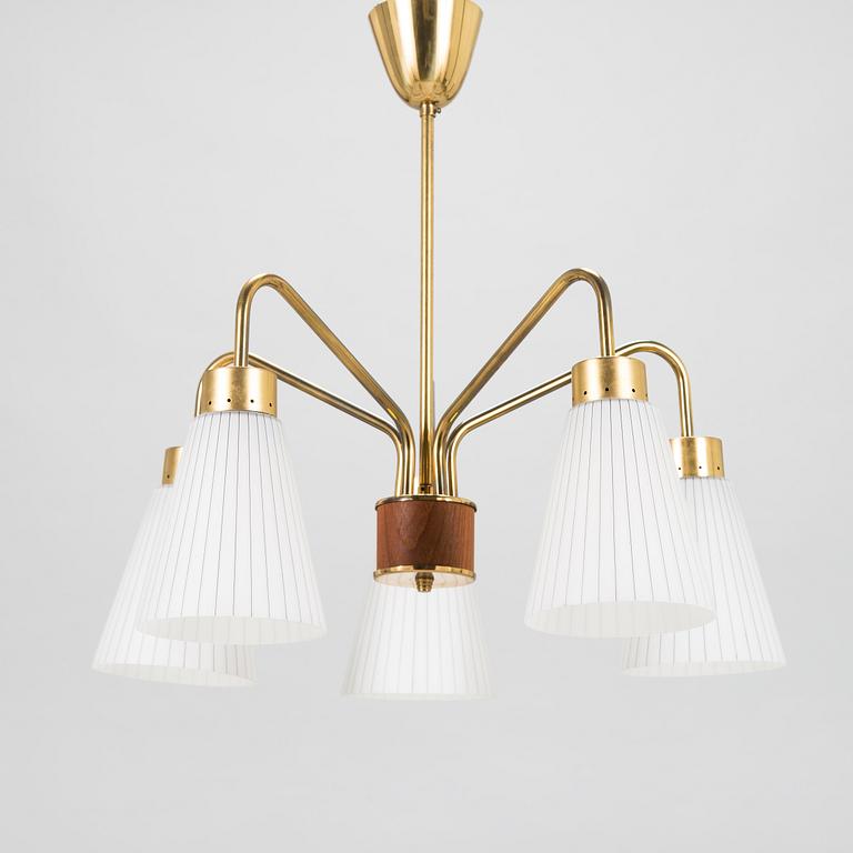 A mid-20th-century pendant ceiling light.