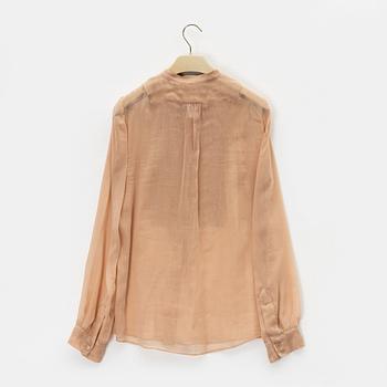 Chloé, a cotton/silk blouse, size 36.