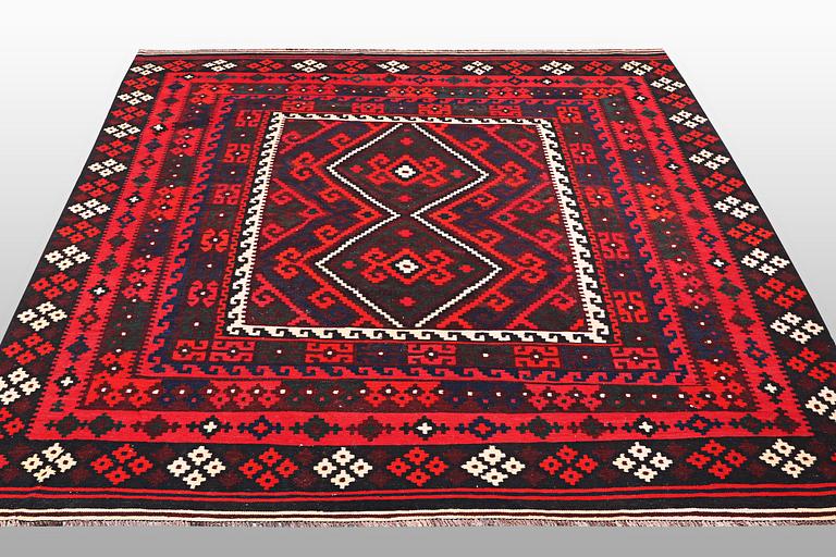 A carpet, Kilim, ca 287 x 255 cm.