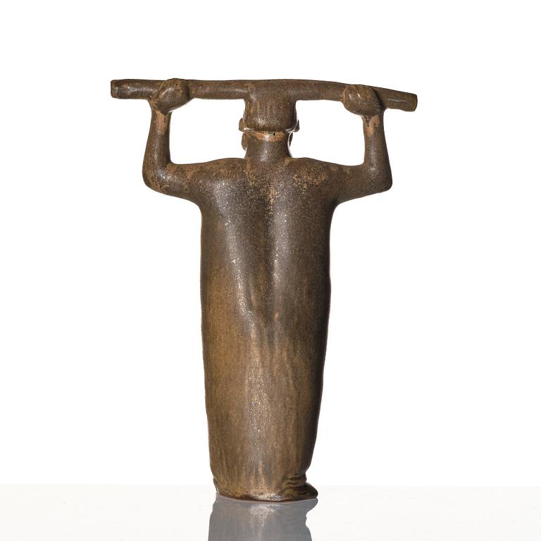 Åke Holm, a stoneware "Aron med staven" (Aaron's rod) sculpture, Höganäs, Sweden 1950-60s.