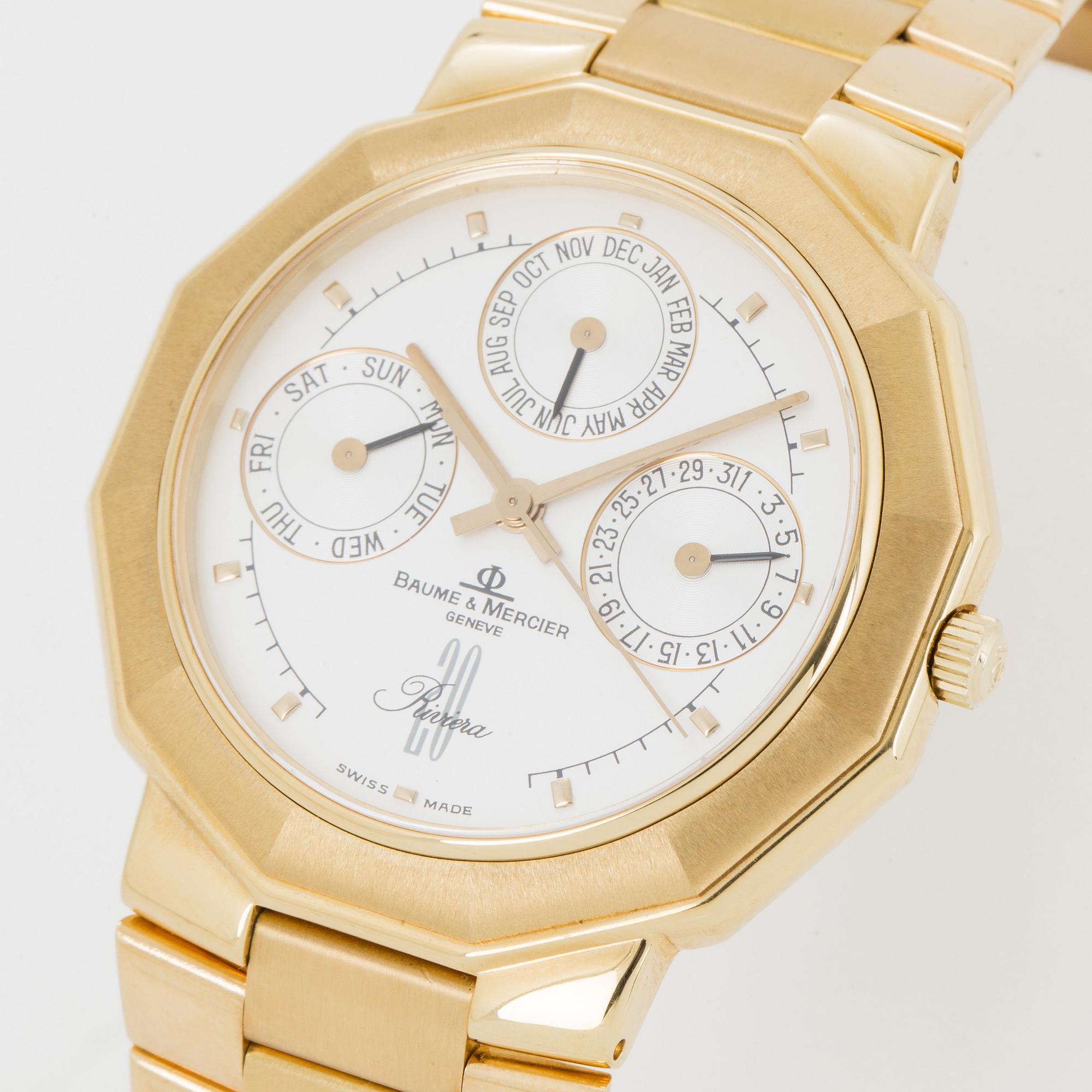 BAUME & MERCIER, "Riviera", wristwatch, 35 mm.
