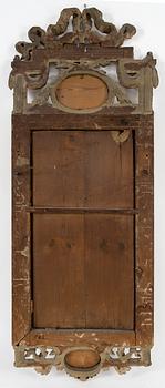 Spegel, gustaviansk, Göteborgs hallstämpel. 1700-talets slut.