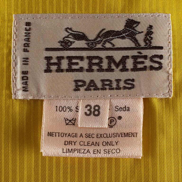 A silk west by Hermès.