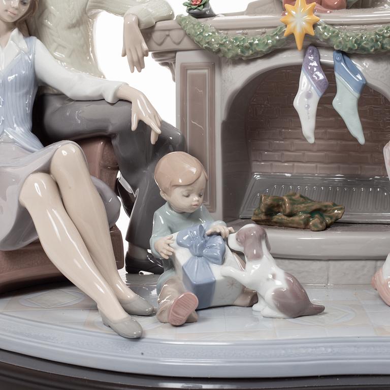 Francisco Polope, figurin, "A family christmas", Lladró, Spanien.