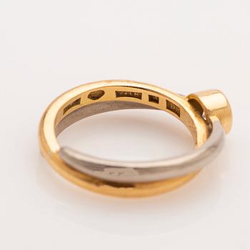 Ring, 20k & 18k, with diamond.