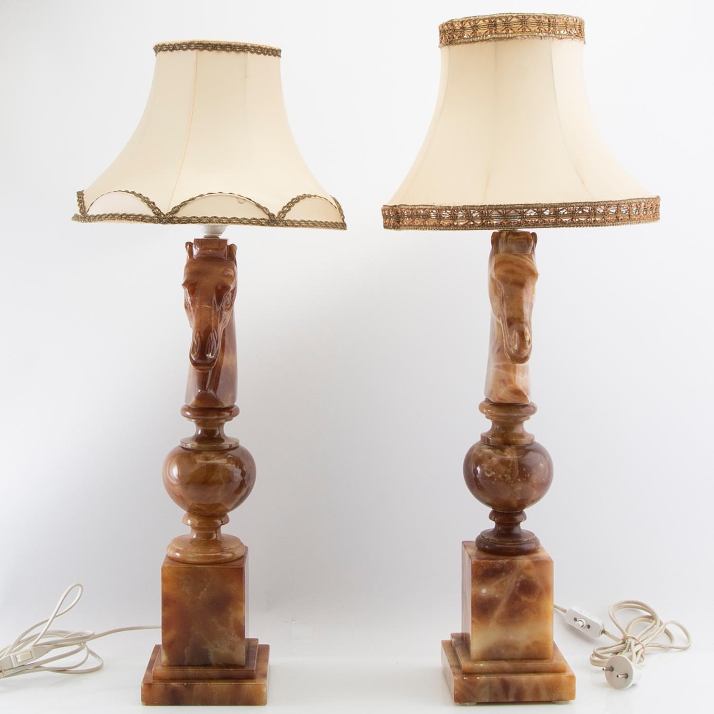 Table lamps 1 pair, later part of the 20th century.