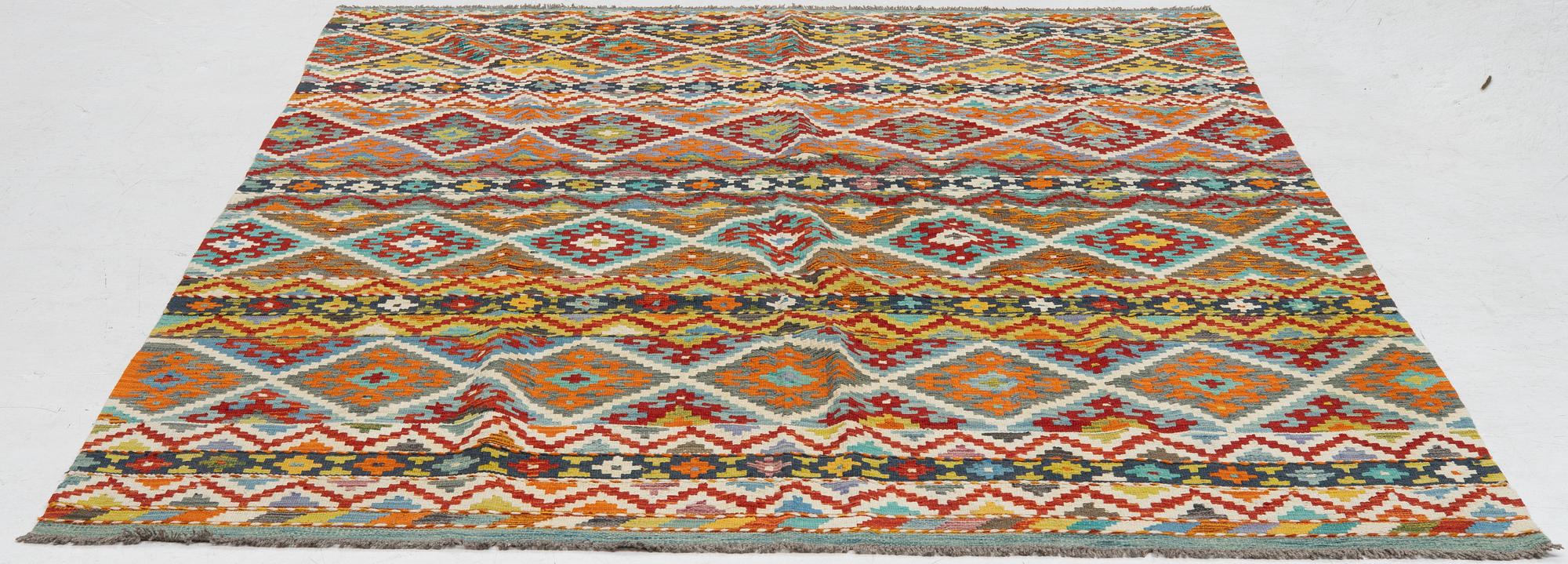 Rug, Kelim, approx. 261 x 182 cm.