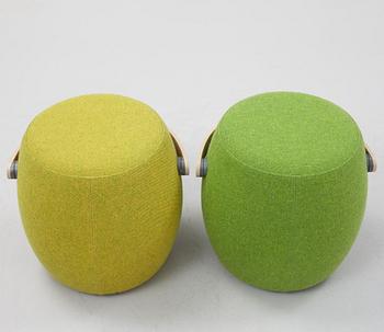 Mattias Stenberg, sittpuffar, ett par, "Carry on", Offecct.