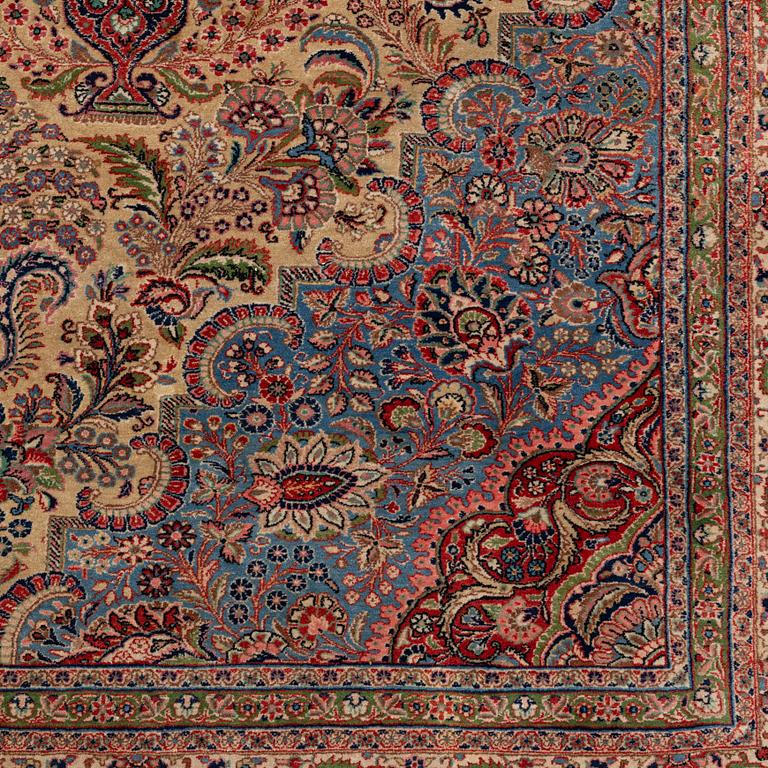 A semi-antique Moud carpet, c 443 x 360 cm.