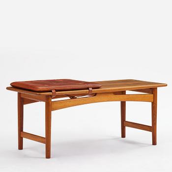 Børge Mogensen, a rare oak bench, cabinetmaker Erhard Rasmussen, Denmark, 1950s.