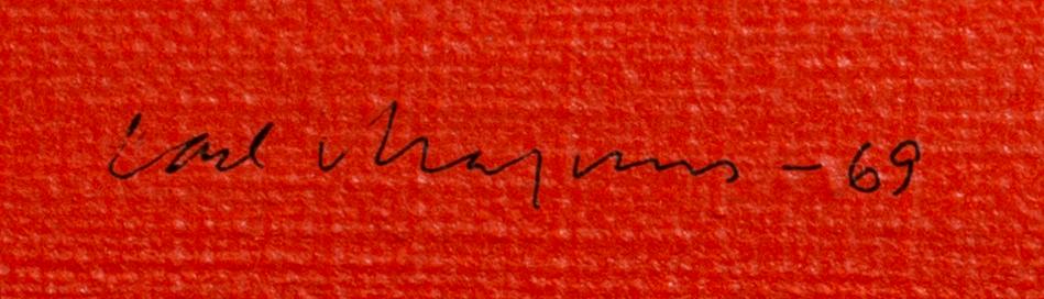 CARL MAGNUS, oil on canvas signed and dated 69.