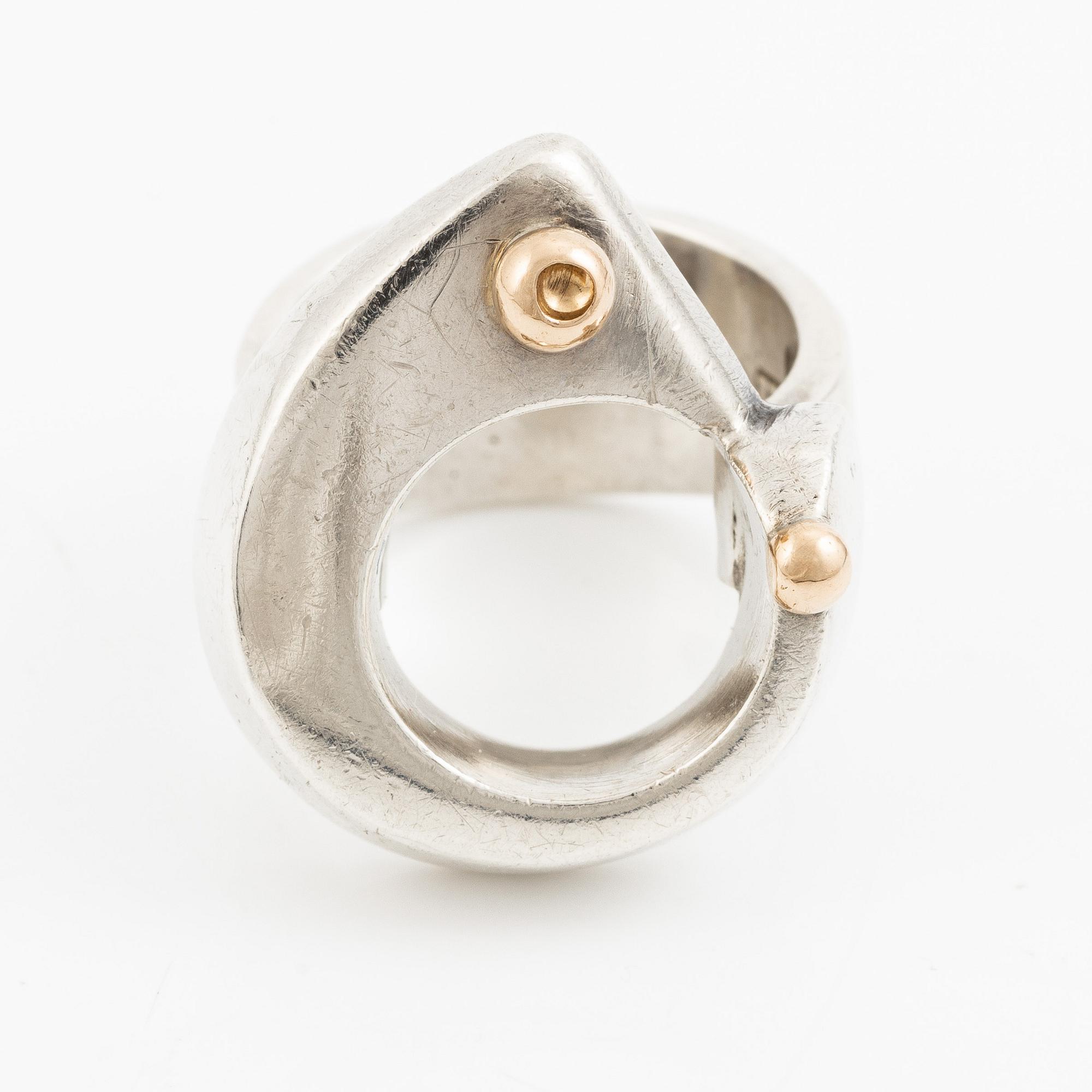 Sven-Erik Högberg, ring, sterlinsgsilver, Göteborg 1992.