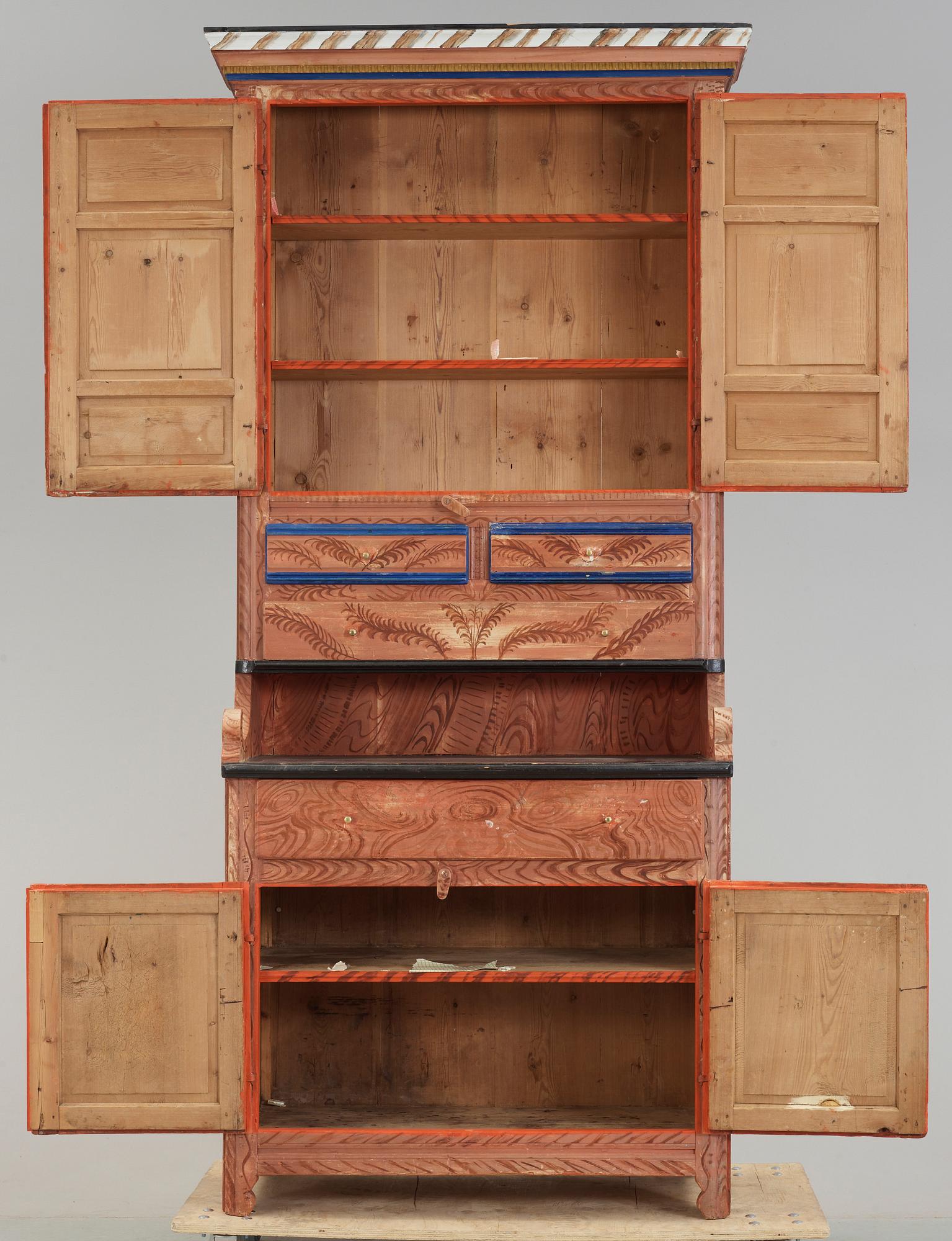 SKÅP, allmoge, Norrbotten, 1800-tal.