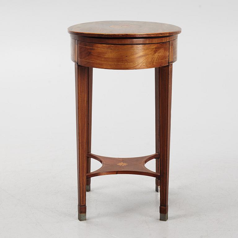 A late Gustavian sewing-table, early 19th Century.