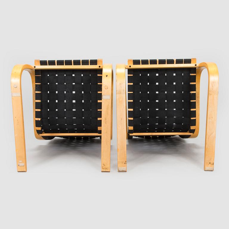 Alvar Aalto, nojatuolipari, malli 406, Artek 1970-luku.
