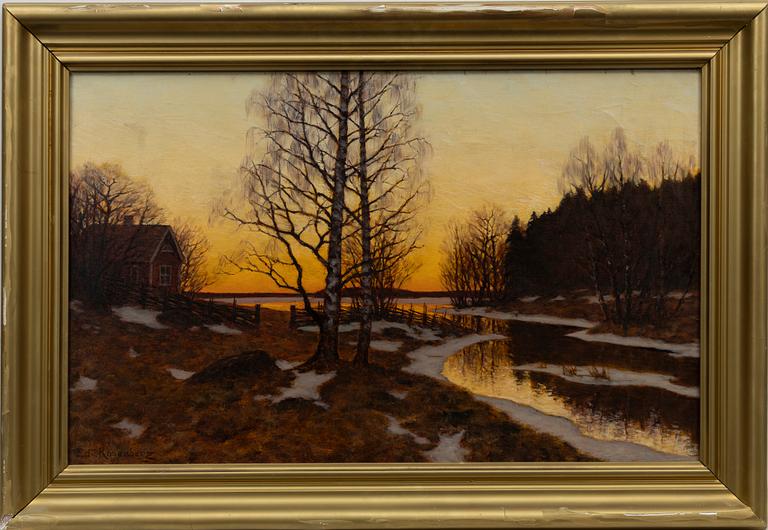 Edvard Rosenberg, Twilight landscape.