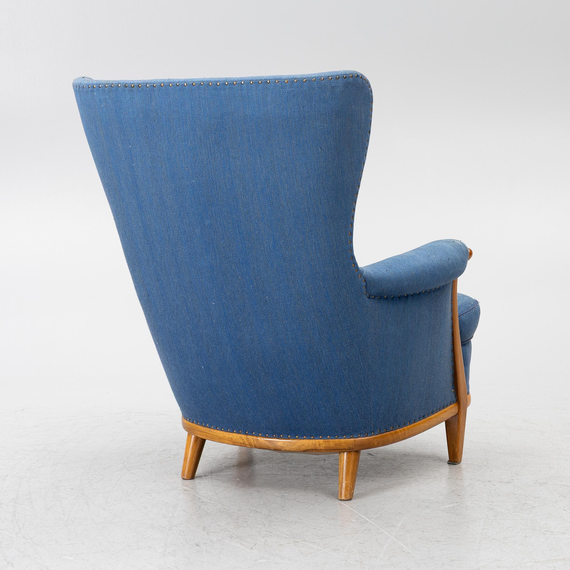 Gustav Allert, armchair, Svensk Hemslöjd, 1940s.