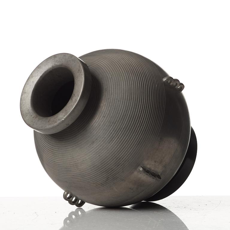 Sylvia Stave, a pewter vase, CG Hallberg, Stockholm 1930´s.