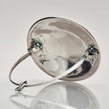 Georg Jensen, a sterling silver bowl, model no 543, design by Harald Nielsen, Copenhagen after 1945.