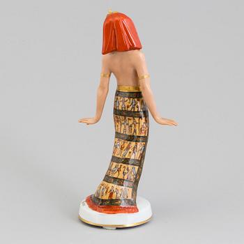 A porcelain figure of an Egyptian dancer, Germany, Fraureut, 1918.