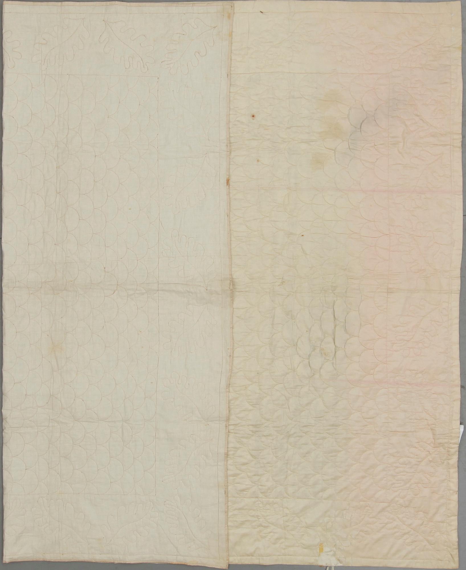 TÄCKE, omkring år 1800, siden. Ca 230 x 190.