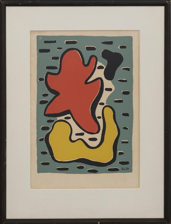 FERNAND LÉGER, silcscreen, signed, 1950,