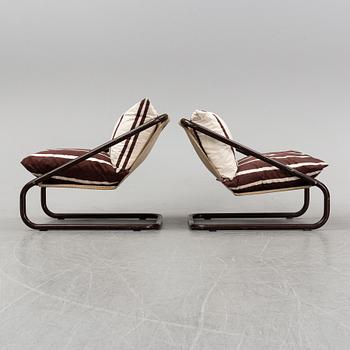 Charlotte Rude & Hjördis Olsson-Une, fåtöljer, ett par, "Gogo", IKEA, 1970-tal.