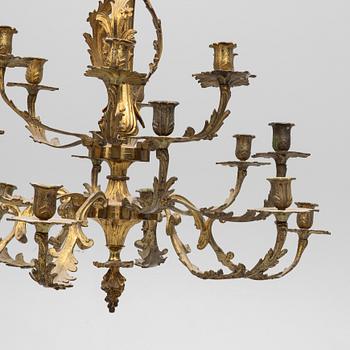 Ljuskrona, rokokostil, 1800-talets andra häkft.