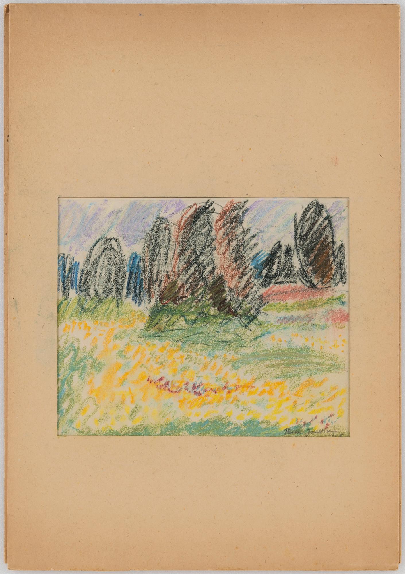 RUNE JANSSON, pastel, signed and dated -45.