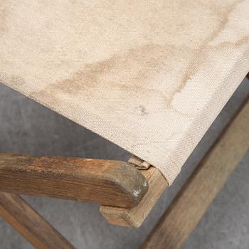 Mogens Koch, a 'MK16' folding stool + 1 another folding stool, Denmark.