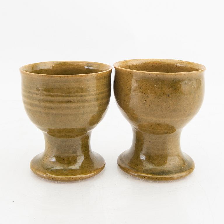 Signe Persson-Melin, a pair of Multipott stoneware goblets.
