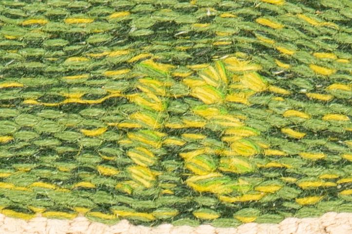 Ingegerd Silow, flat weave rug signed approximately 232x169 cm.