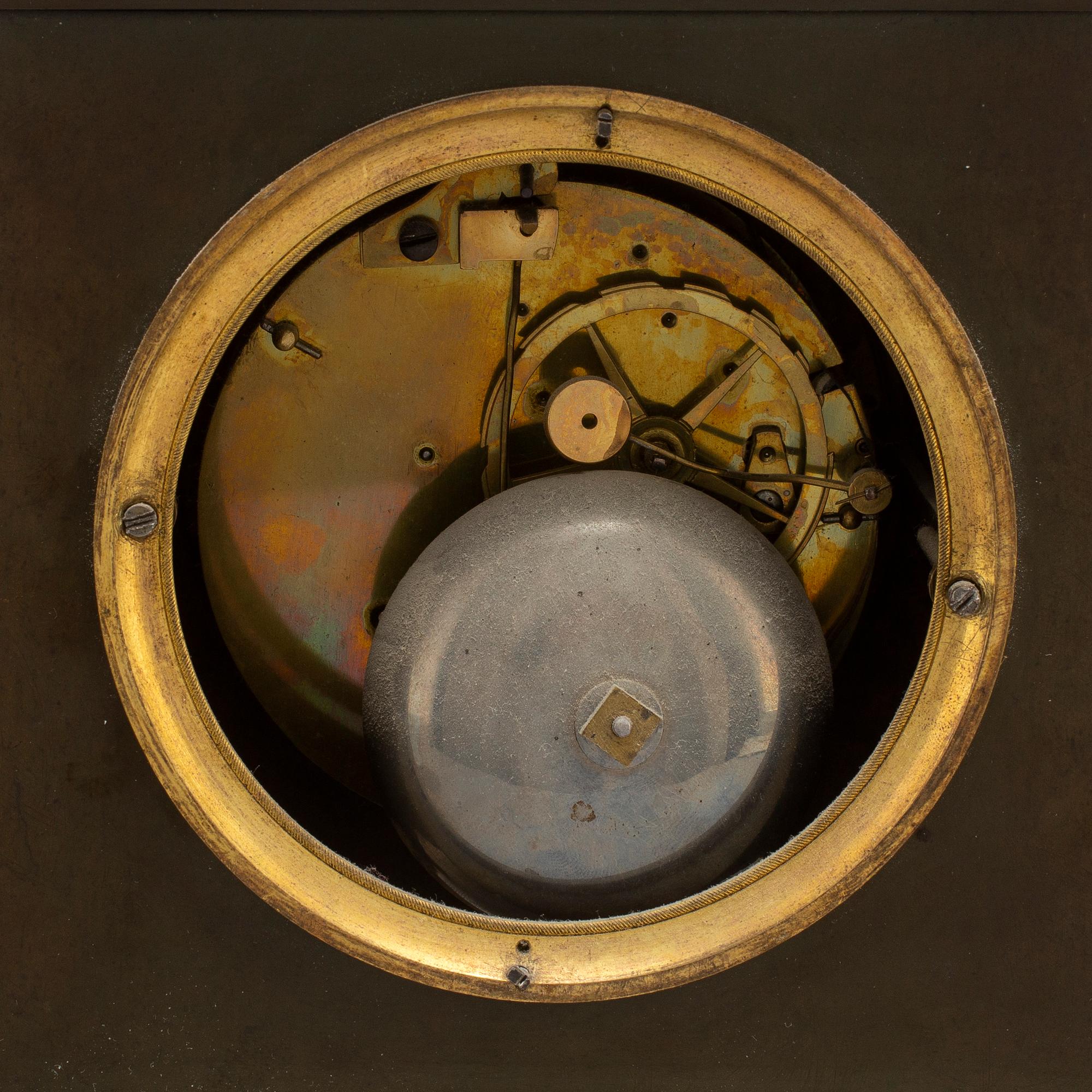 A French Empire early 19th century mantel clock.