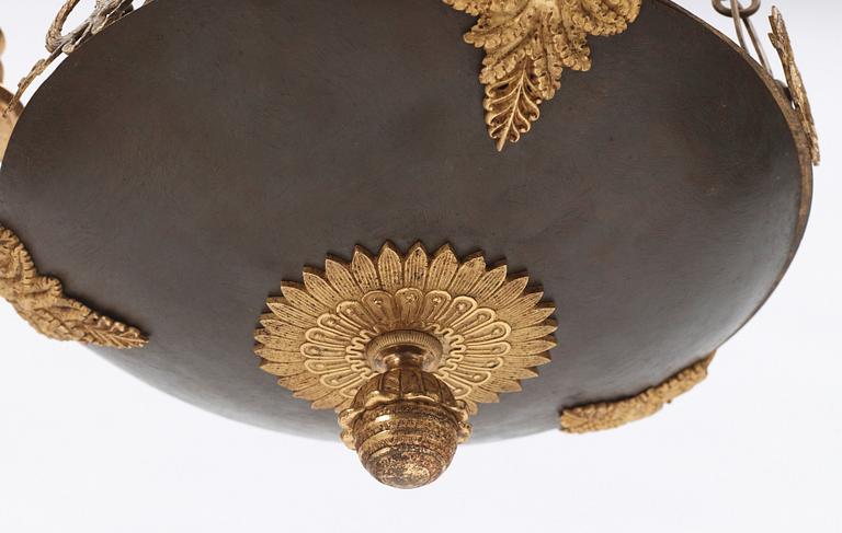 AMPEL, för tre ljus. Empire, 1800-talets början.