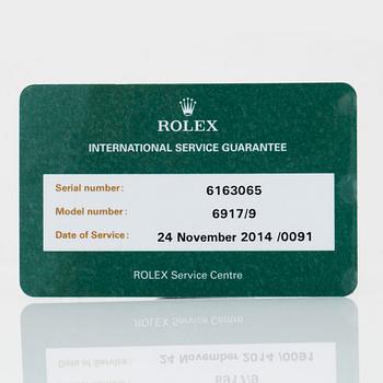 DAMUR, Rolex Oyster Perpetual Datejust. Diamantindex. Boett och länk i 18K vitguld. Automat, datum, plexiglas.