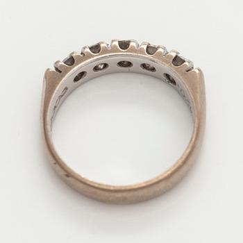 Ring, brilliant cut diamonds, 14K white gold. Korutyö Koski, Turku 2009.