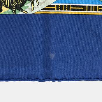 Hermès, a 'Tropiques' twill silk scarf.