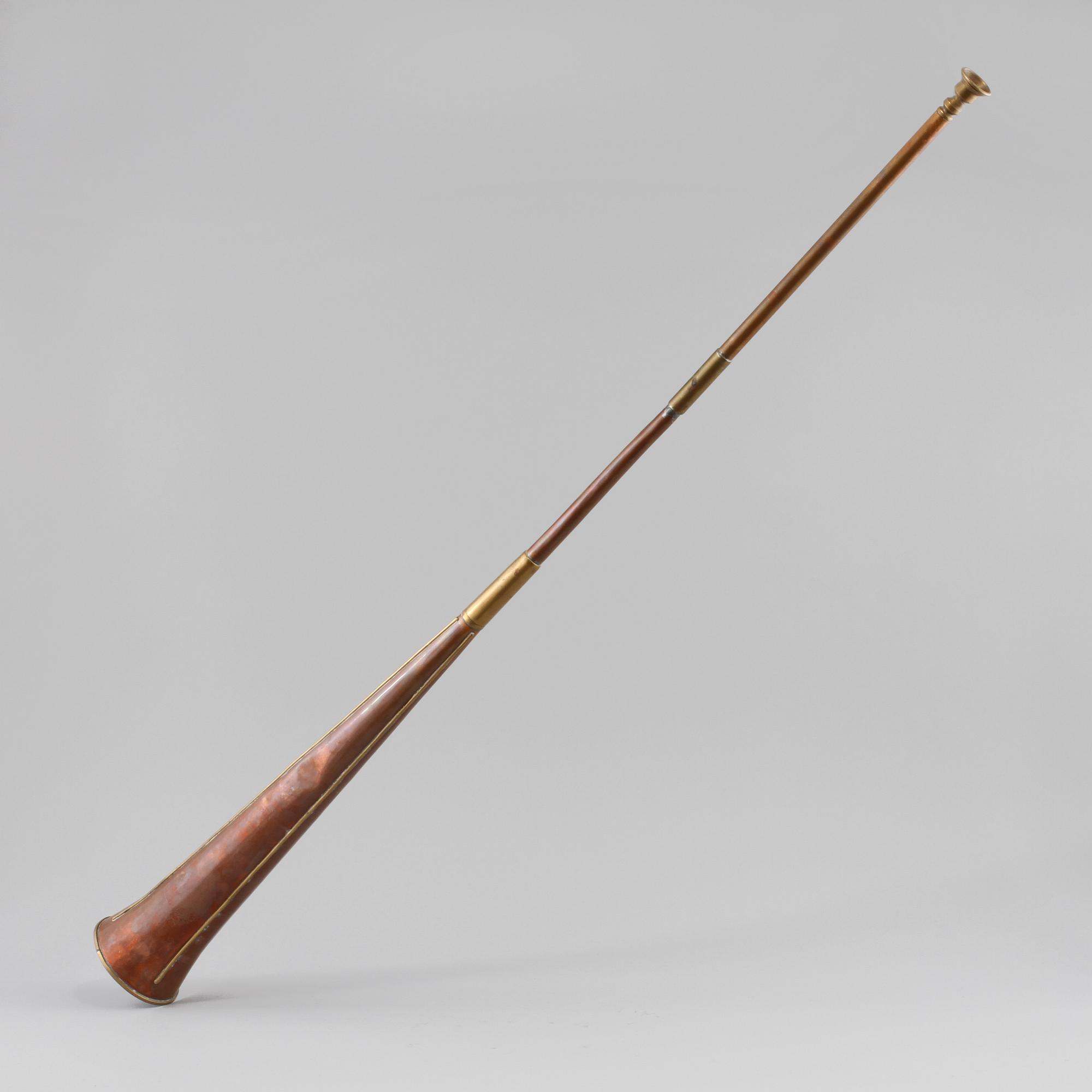 JAKTLUR, mässing och koppar, 1800-tal.