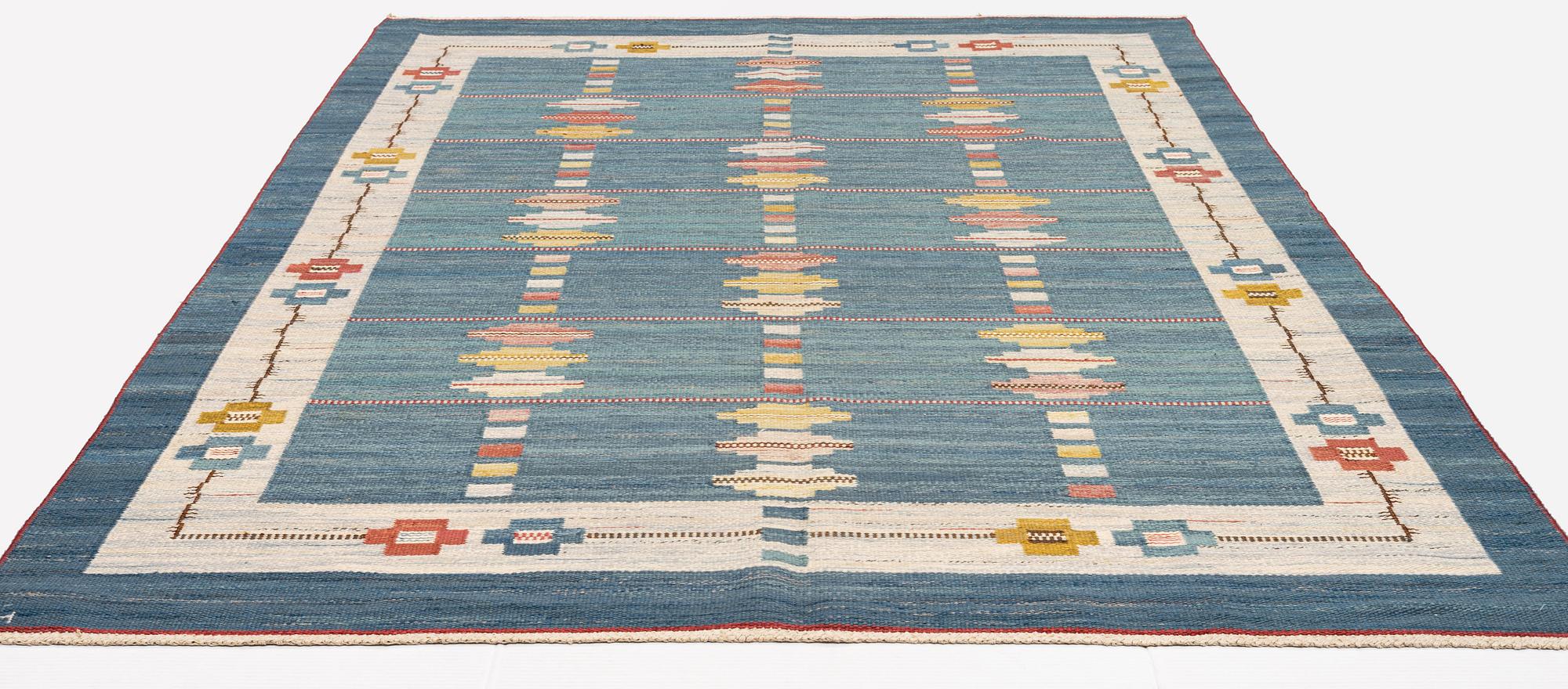 Matta, rölakan, ca 291,5 x 186 cm, signerad MM.