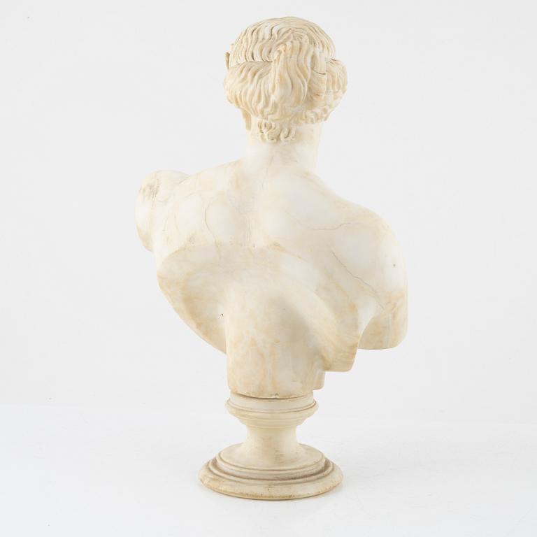 Sculpture, alabaster, circa 1900.