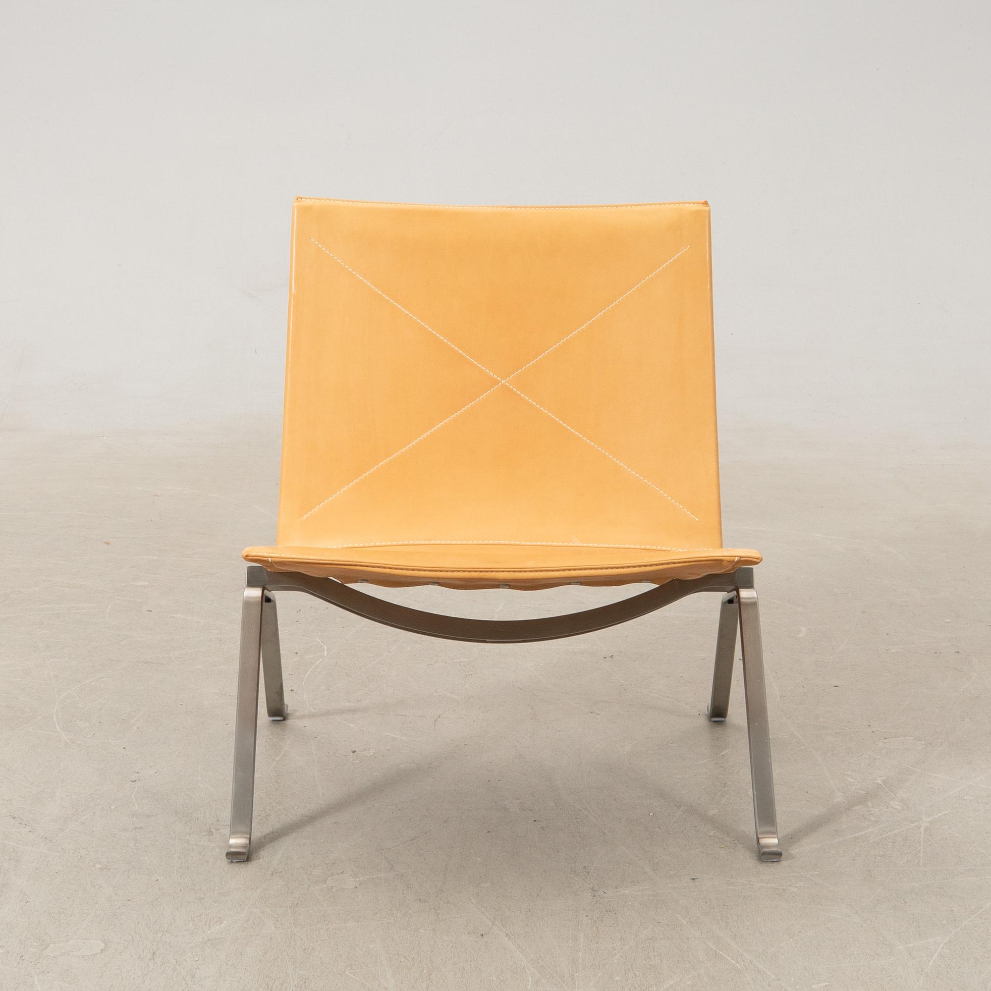 Poul Kjaerholm, fåtölj, "PK22" för Fritz Hansen Danmark 2017.