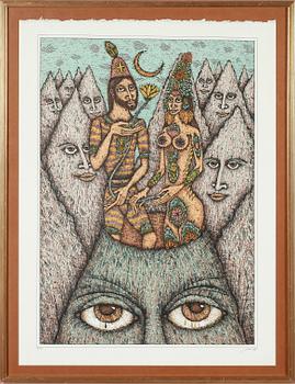 GERALD STEFFE, färglitografi, signerad och numrerad 18/225.