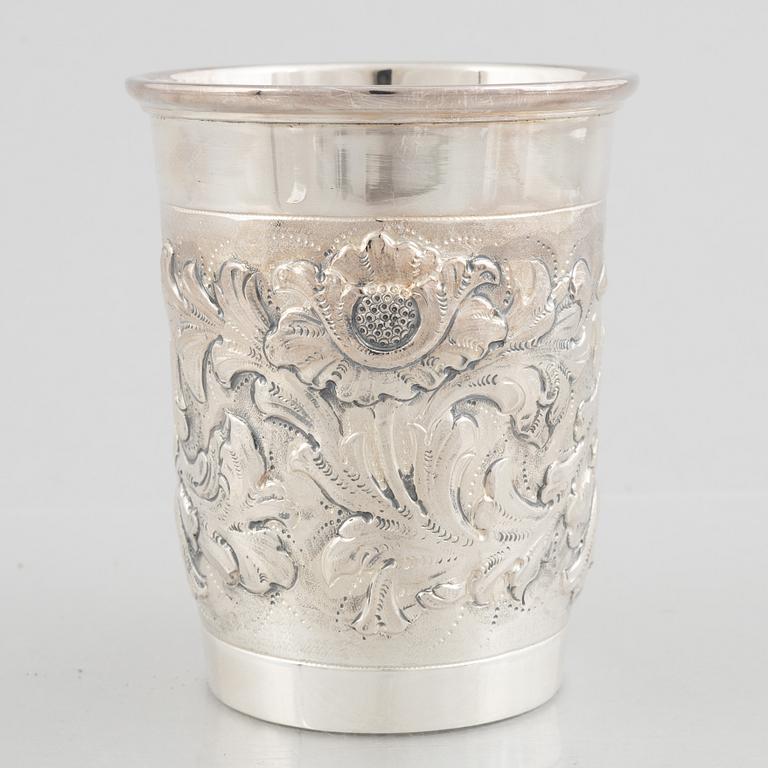 A sterling silver vase, Swedish import marks, circa mid-20th century.