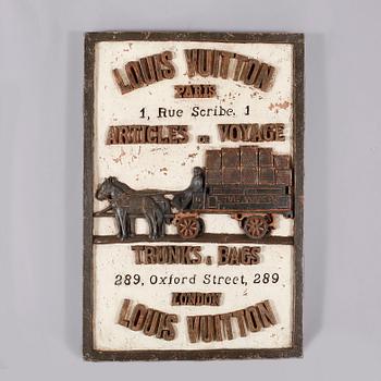 A wooden board from Louis Vuitton.