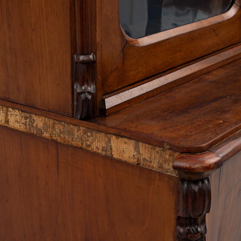 A two-part book cabinet, second half of the 19th century.
