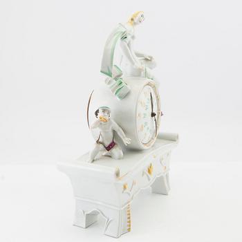 Table Clock Rosenthal, first half of the 20th century, porcelain.